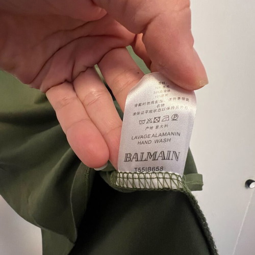Balmain blouse green size medium like new