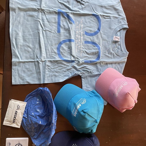 Aegean Airlines Collectible Set new, anniversary kids T-shirt and accessories