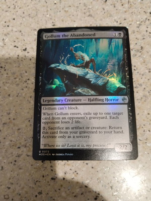 Magic the Gathering Gollum the Abandoned foil κάρτα καινούργια