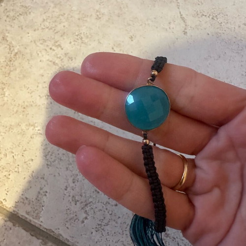 Bracelet with turquoise stone Gregio like new