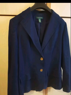 Ralph Lauren blazer blue with gold buttons, like new, size S/M