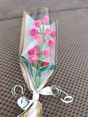 Nora Art Handmade Chenille Wire Flowers New