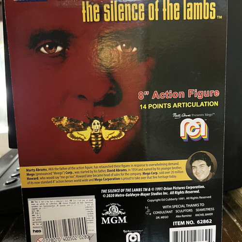 Mego 8" Hannibal Lecter action figure new, The Silence of the Lambs