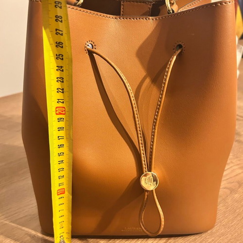 Ralph Lauren leather bucket bag shoulder brown like new
