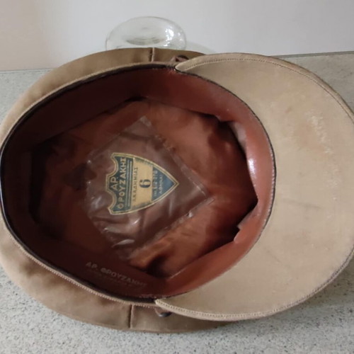 Summer officer uniform cap 1955 Greek army used