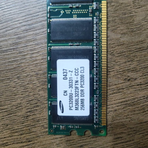 Samsung DDR 256 MB used
