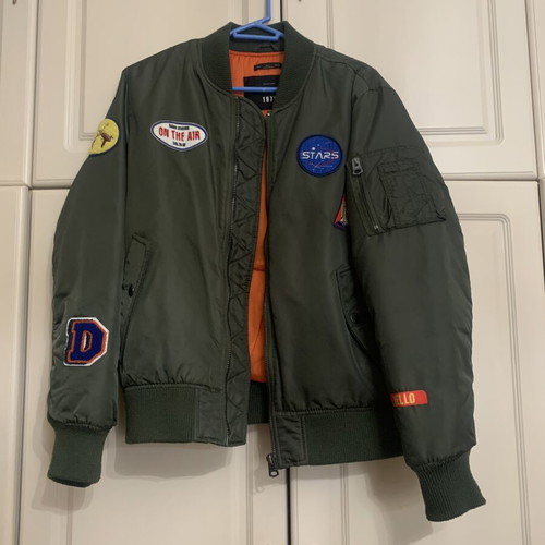 Zara men's jacket like new, green, size L