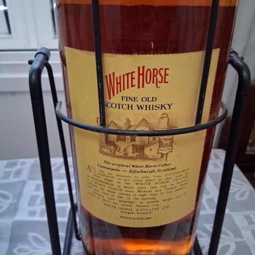White Horse whiskey bottle 4.5 litre vintage unopened