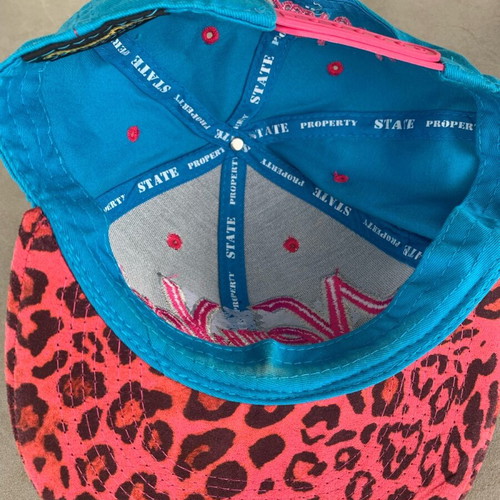 State Property New York leopard cap blue-pink like new