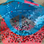  State Property New York Blue-Pink Leopard Snapback Baseball Cap Flat peak fitted