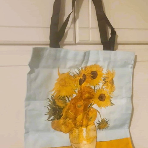 Vincent Van Gogh Sunflowers fabric shoulder bag new multicolor