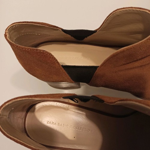 ZARA leather ankle boots size 41 like new