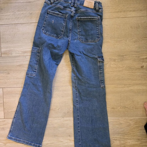 Zara jeans used for 13-14 years, blue with utility pockets