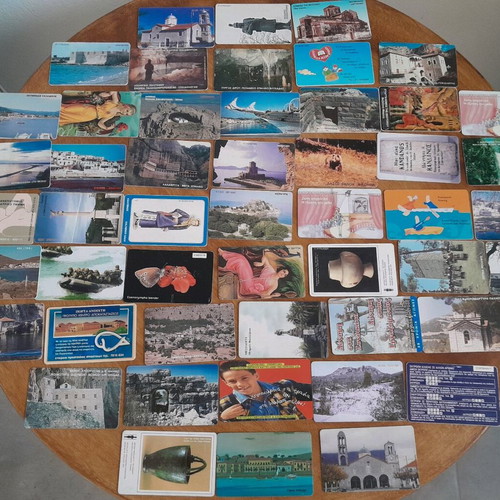 Phone cards used, pack of 200 from the 90s and 00s
