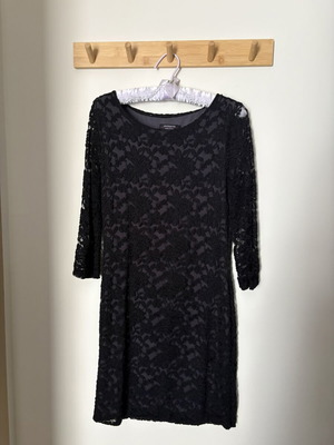 Evening mini dress Julia Bergovich like new, black and grey, made in Italy