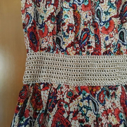 Strapless one-piece romper like new, multicolor, size M