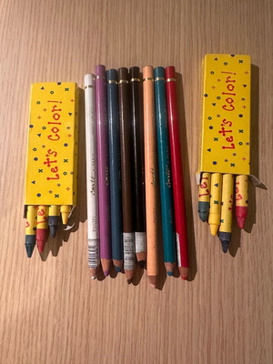 Paints and crayons like new, French