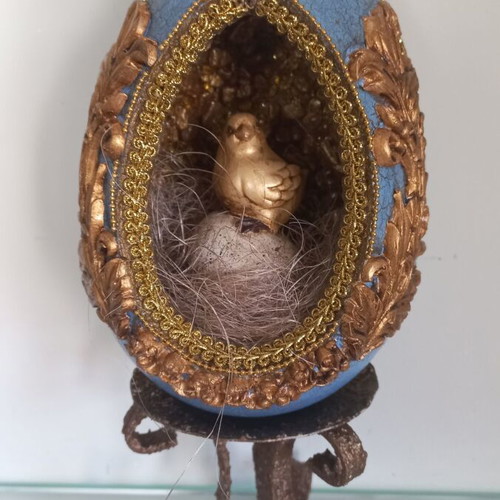 Easter egg handmade with Degoupage technique new