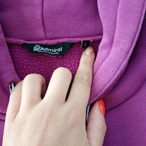 Admiral hoodie like new, large, purple
