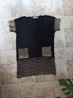 Paul Christophe sweater new, black and gold, size M