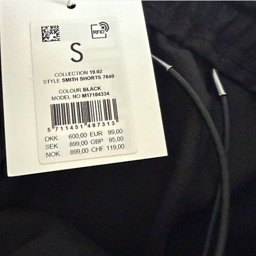 Samsøe Samsøe SMITH shorts, men's, black, size S, 45% wool