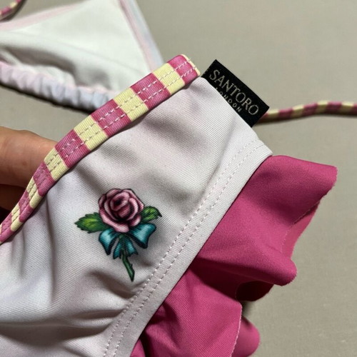 Santoro Gorjuss Rosebud girls' bikini swimsuit like new, for ages 7-8