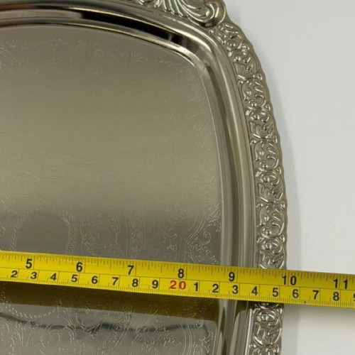 Vintage Twin Bird stainless steel serving tray like new