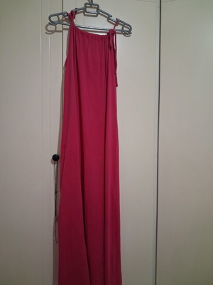 Maxi Dress Royal Belle fuchsia cotton used, one size