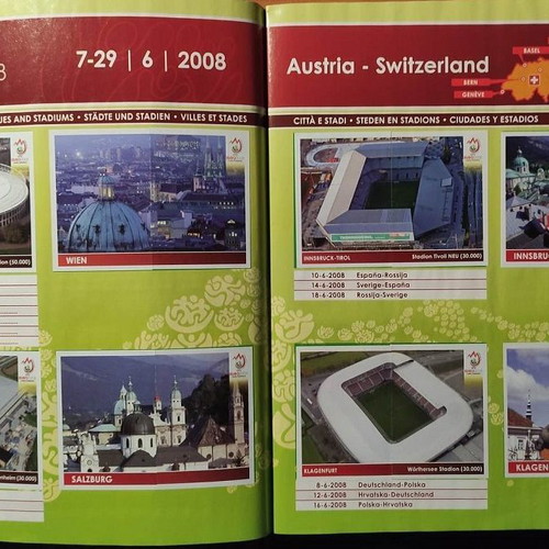 Panini UEFA Euro 2008 Album new, Austria-Switzerland