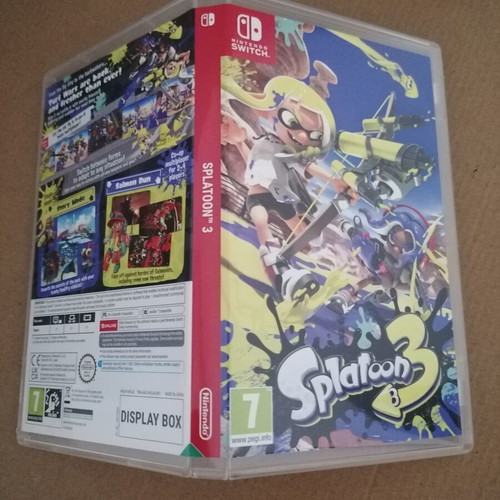 Splatoon 3 Nintendo Switch game cover used, no game or case