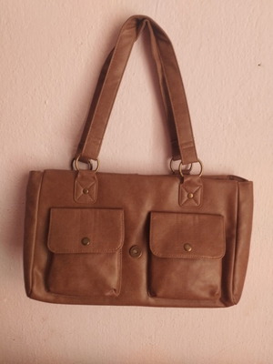 U.S. Polo Assn. women's shoulder bag new, brown faux leather
