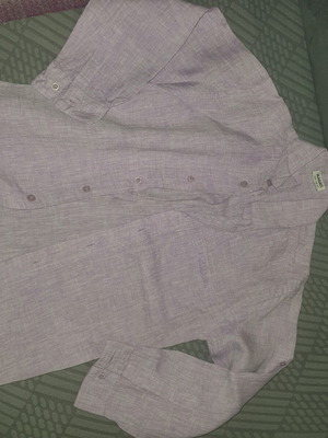 Marasil linen shirt like new, size 6Y, light lilac