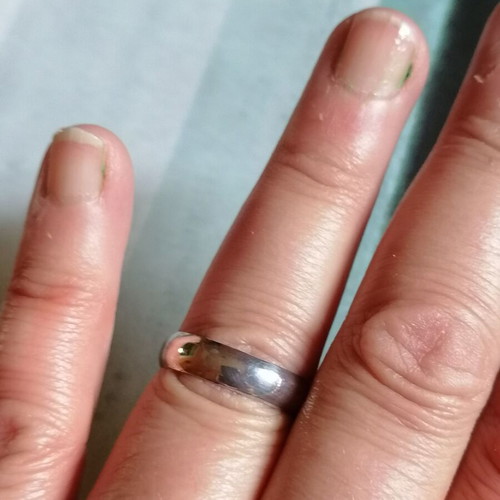 Silver 925 domed wedding ring new no 53 or 58