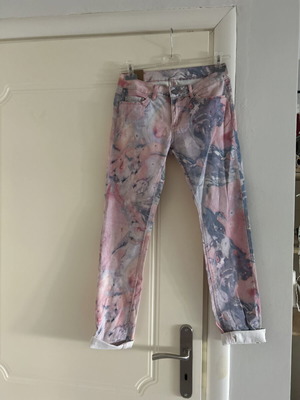 Insight Skinny Jeans pink marbling size 25 like new
