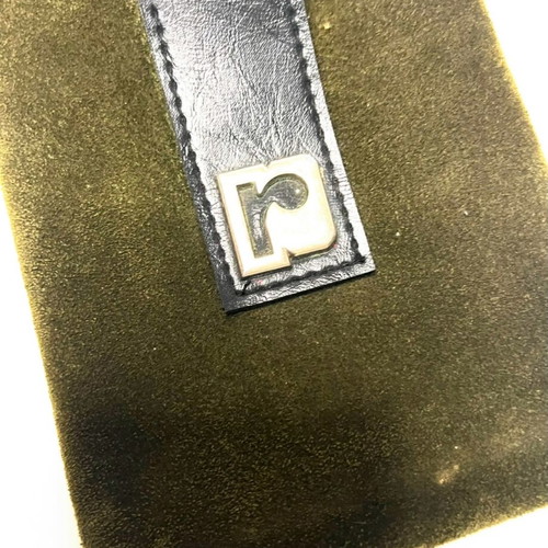 Paco Rabanne small suede green purse used
