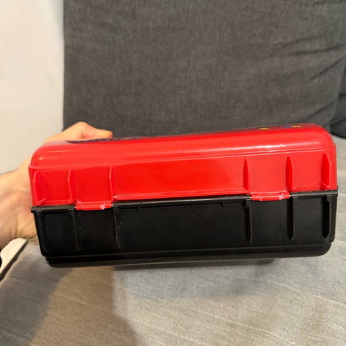 Smoby Disney Cars Lightning McQueen suitcase like new, red plastic
