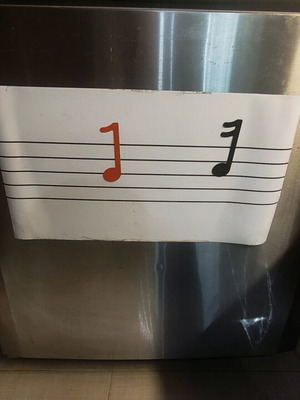 Magnetic Staff Like New with Magnetic Notes