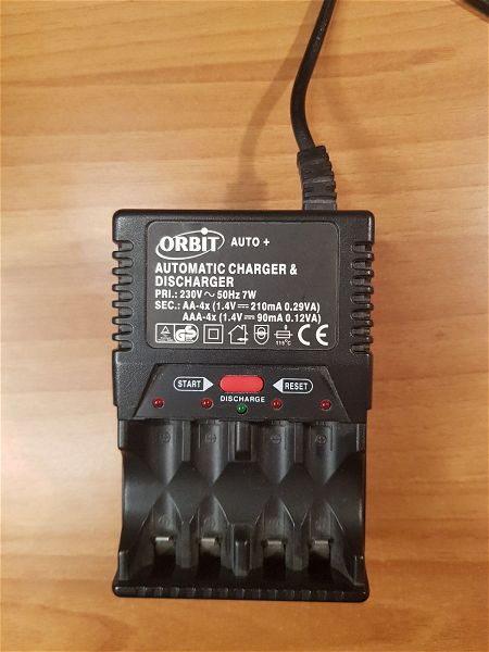  fortistis mpatarion aa, aaa, Orbit automatic charger & discharger