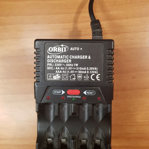 Orbit automatic charger & discharger for AA, AAA batteries used