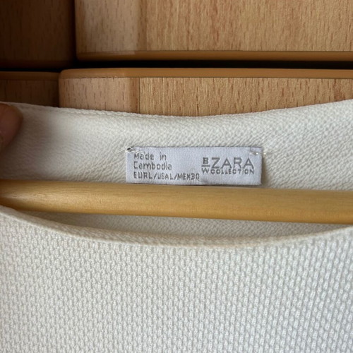 Zara mini dress white like new, airy fabric