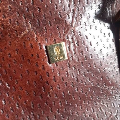KEM handbag burgundy brown used in good condition
