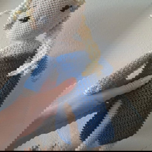 Χειροποίητη πλεκτή κούκλα Elsa amigurumi καινούργιο