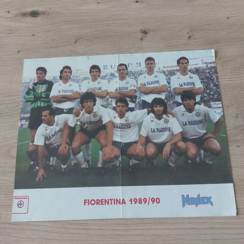 Fiorentina 1989/90 poster used, authentic original