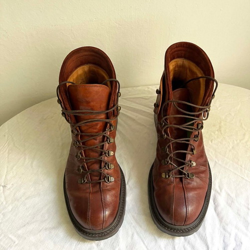 Oliver Sweeney handmade leather boots used, brown, size 43