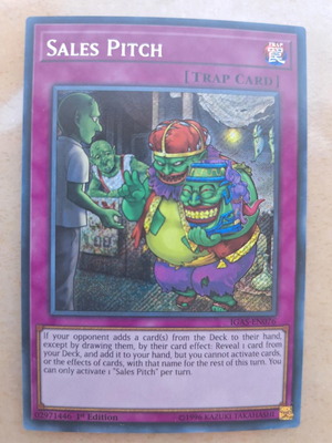 Yugioh IGAS-EN076 Sales Pitch 1st Edition Secret Rare καινούργιο