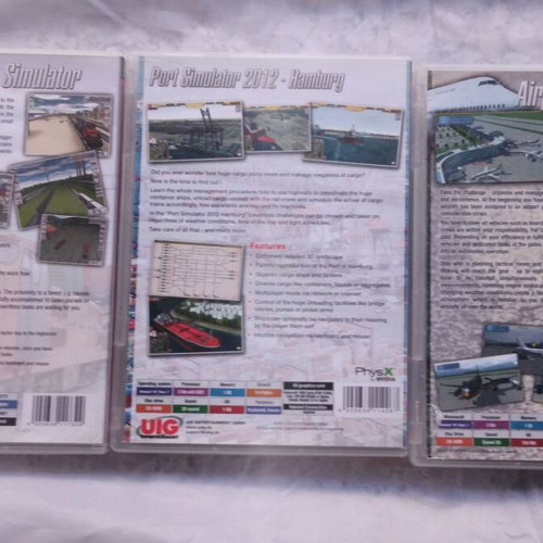 Port, Airport and Rail Cargo Simulator game bundle used for PC