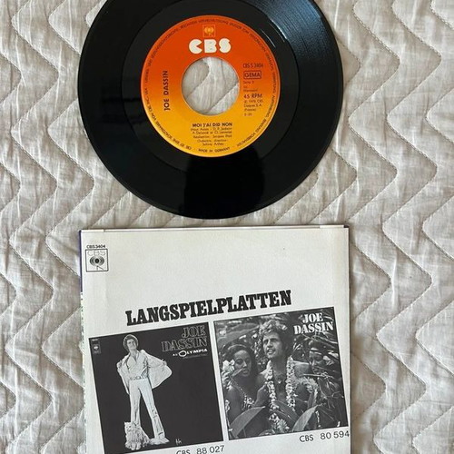 Joe Dassin L’été Indien (Africa) / Moi J’ai Dit Non 7” 45rpm vinyl like new