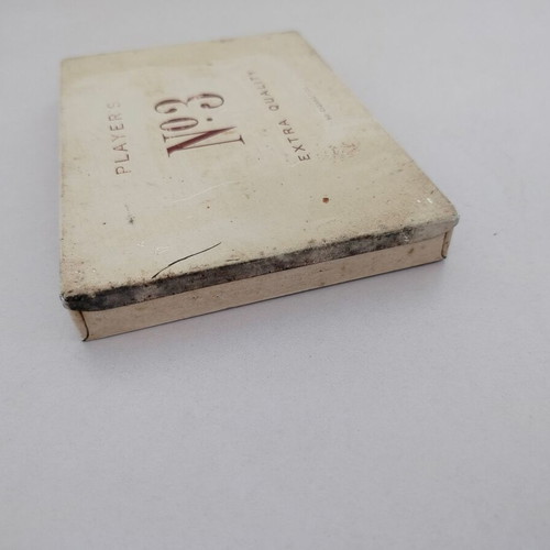 Player's No3 Vintage Metal Cigarette Box Used
