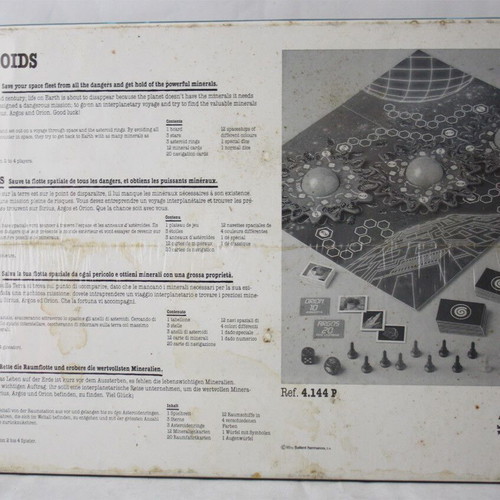 Asteroids Space vintage 1990 board game new, Educa Spain
