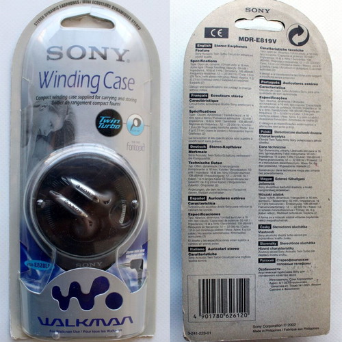 Sony Walkman MDR-E828LP Stereo Dynamic Wired Headphones new